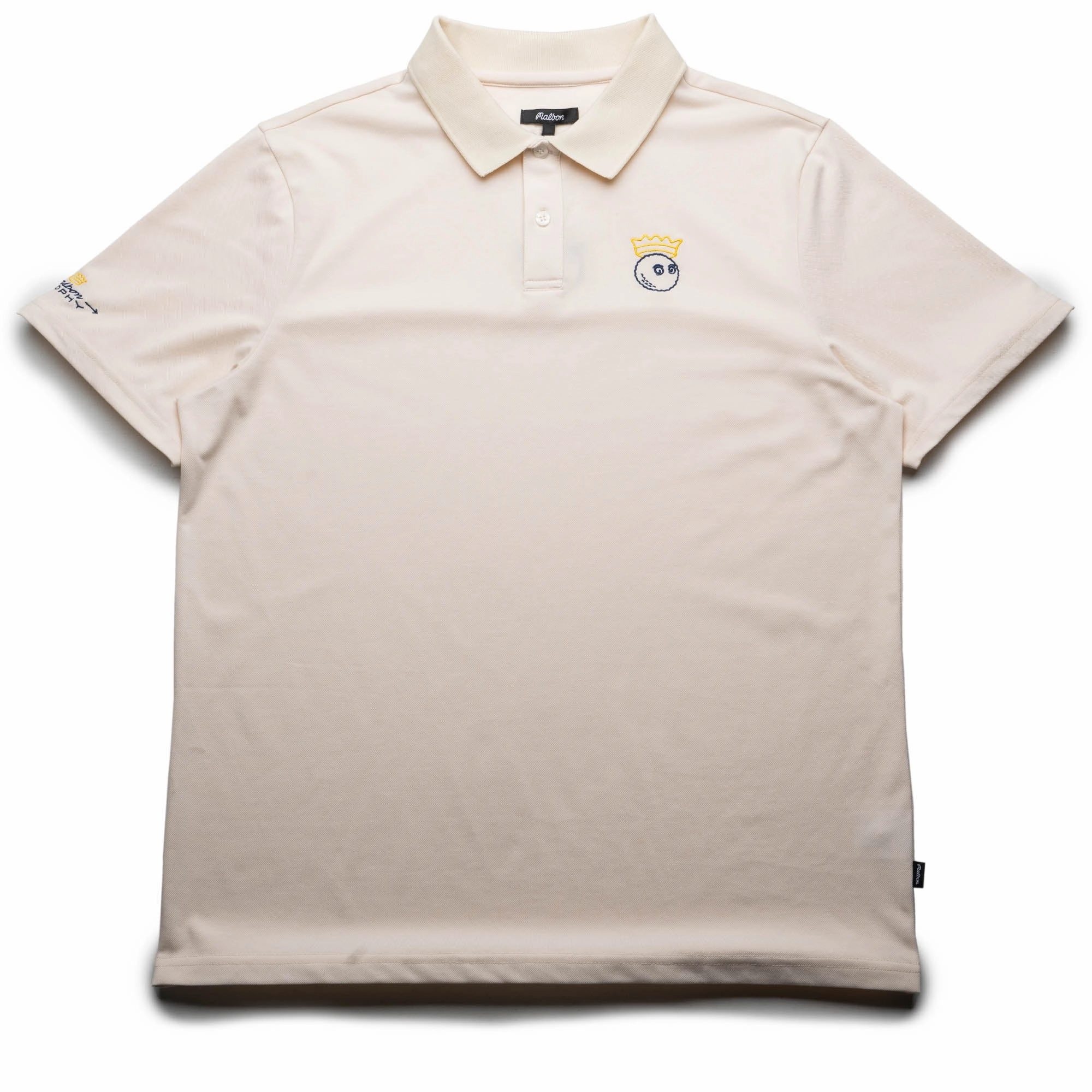 Malbon Golf Trophy Performance Pique Polo - Ivory