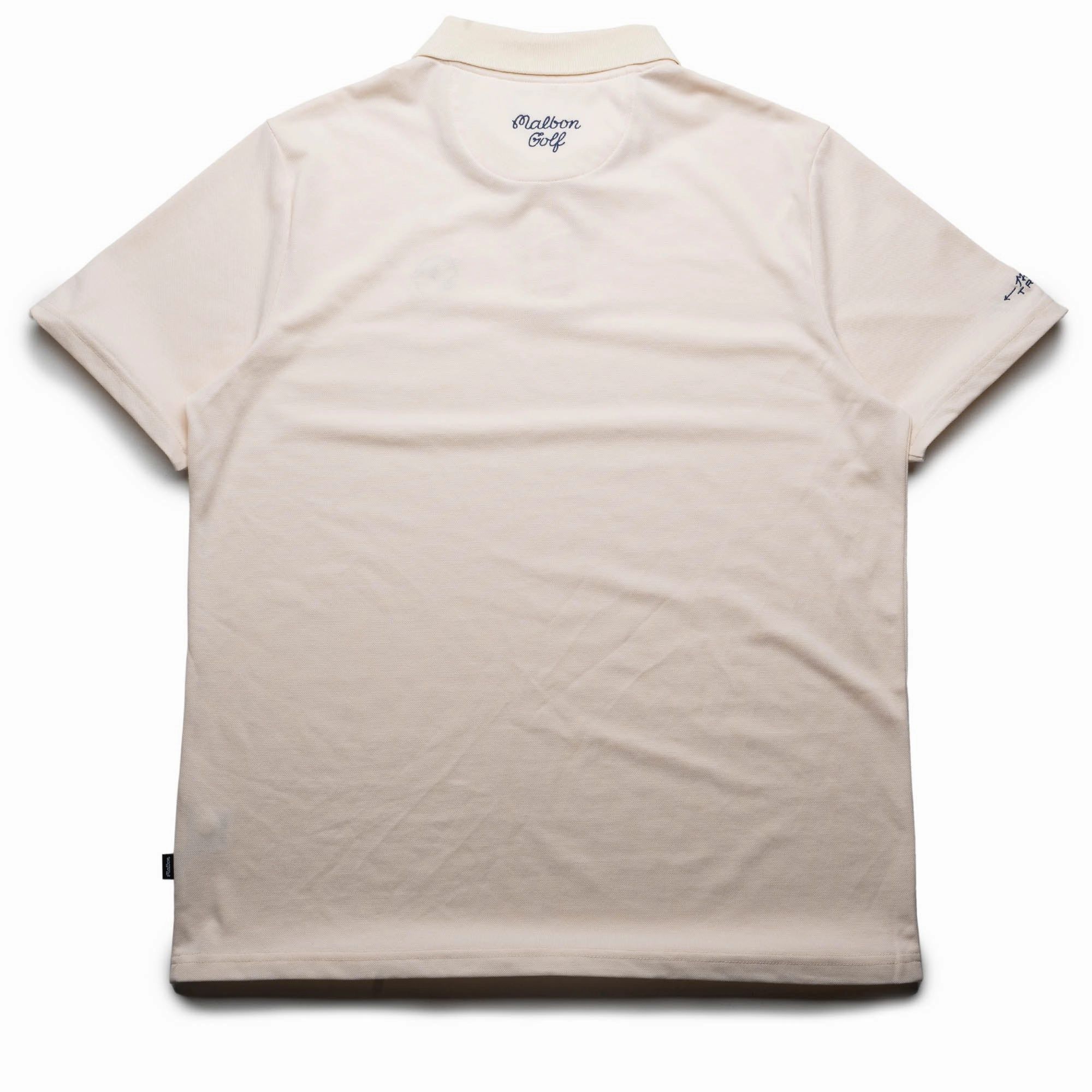 Malbon Golf Trophy Performance Pique Polo - Ivory