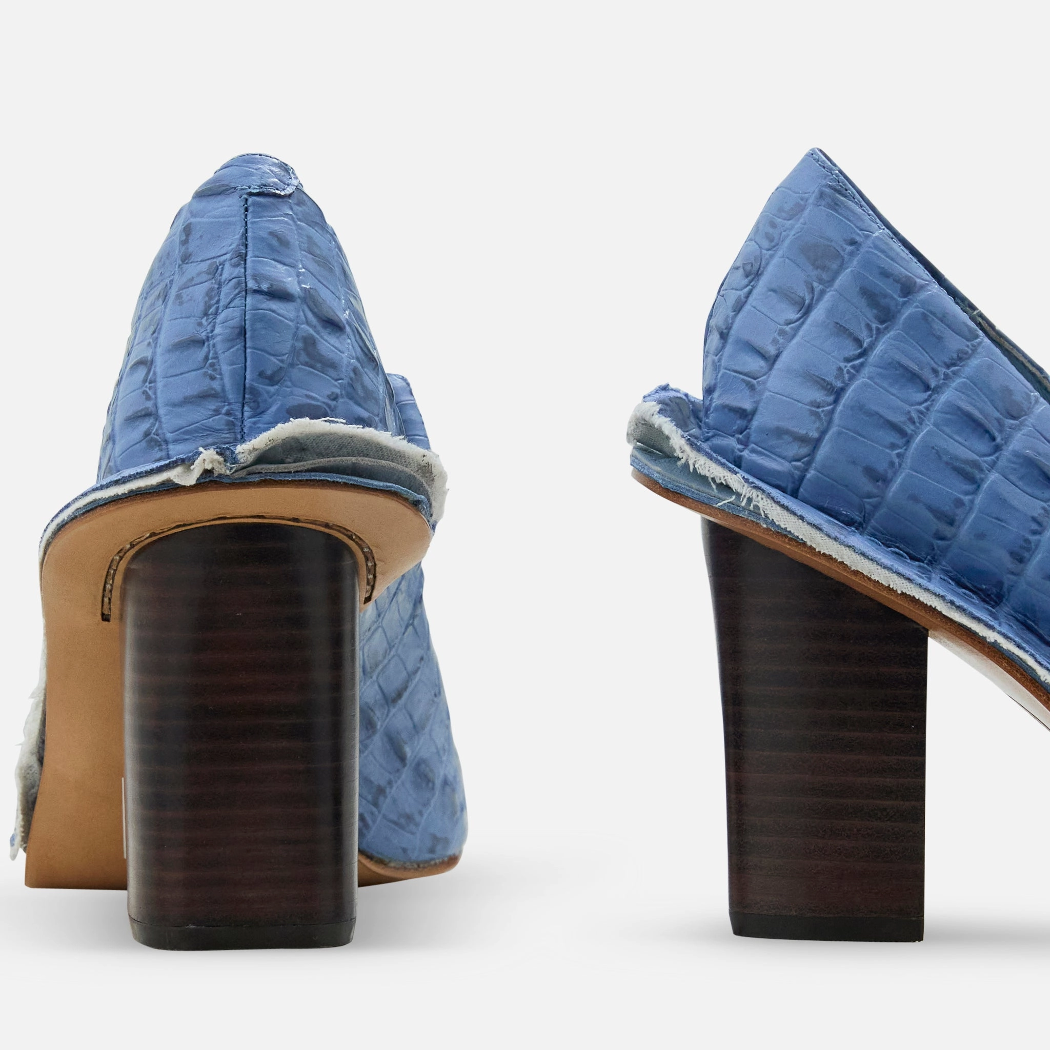 Martine Rose x Women's Heel Blue Leather