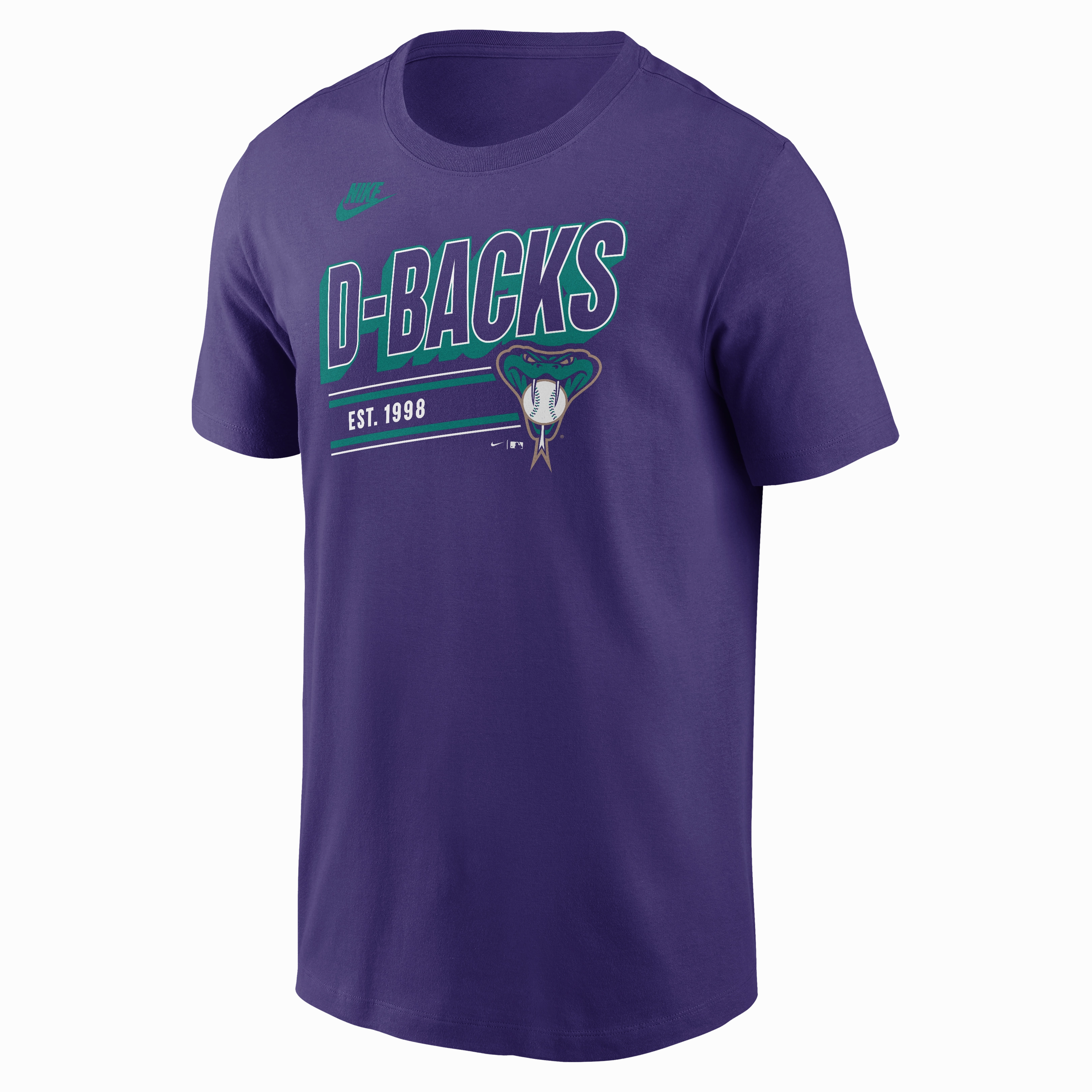 Men's Arizona Diamondbacks Nike Purple Cooperstown Retro T-Shirt
