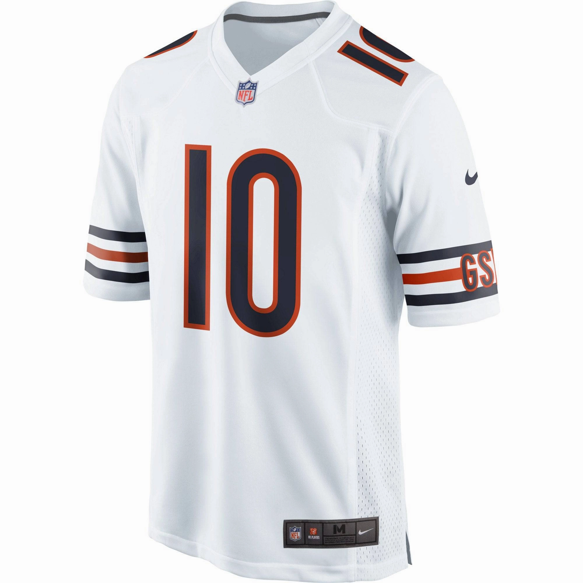 Men's Chicago Bears Mitchell Trubisky Nike White Game Jersey