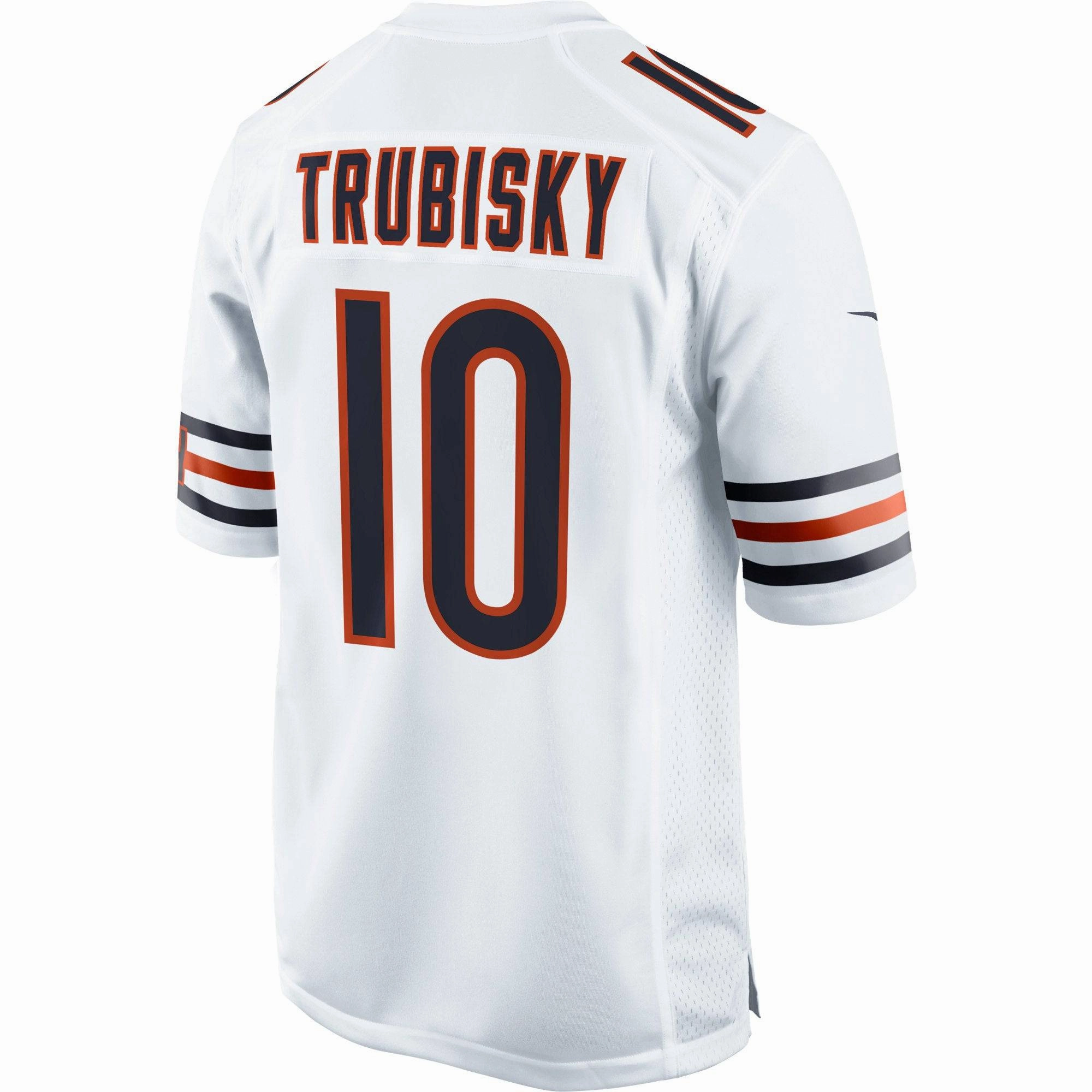 Men's Chicago Bears Mitchell Trubisky Nike White Game Jersey