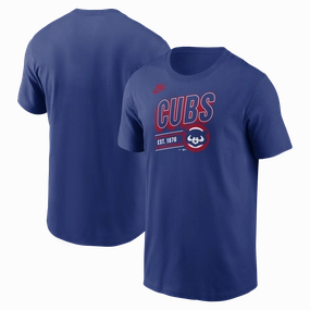 Men's Chicago Cubs Nike Royal Blue Cooperstown Retro T-Shirt