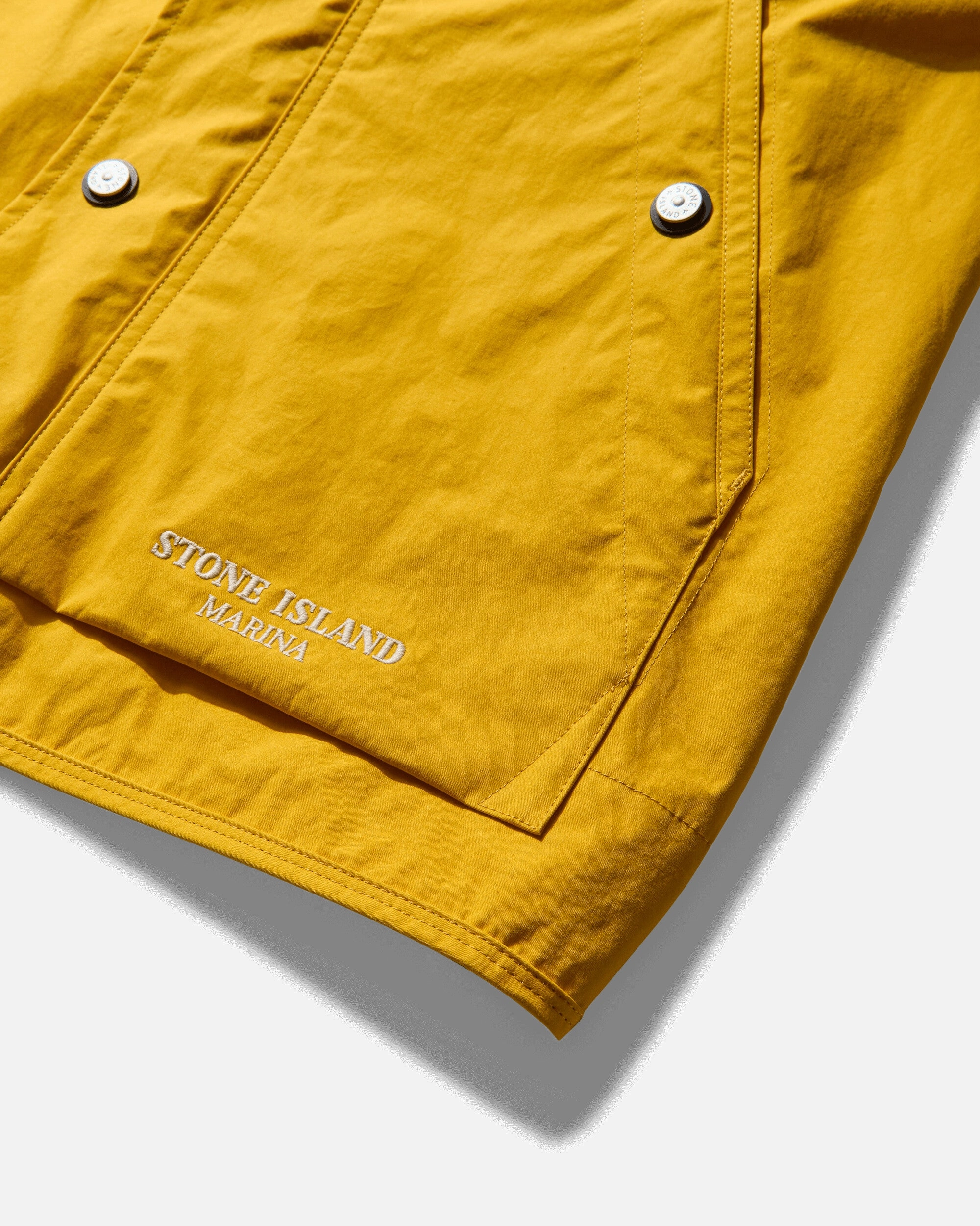 Men's Marina Aluminium Tela Hooded Jacket Ochre