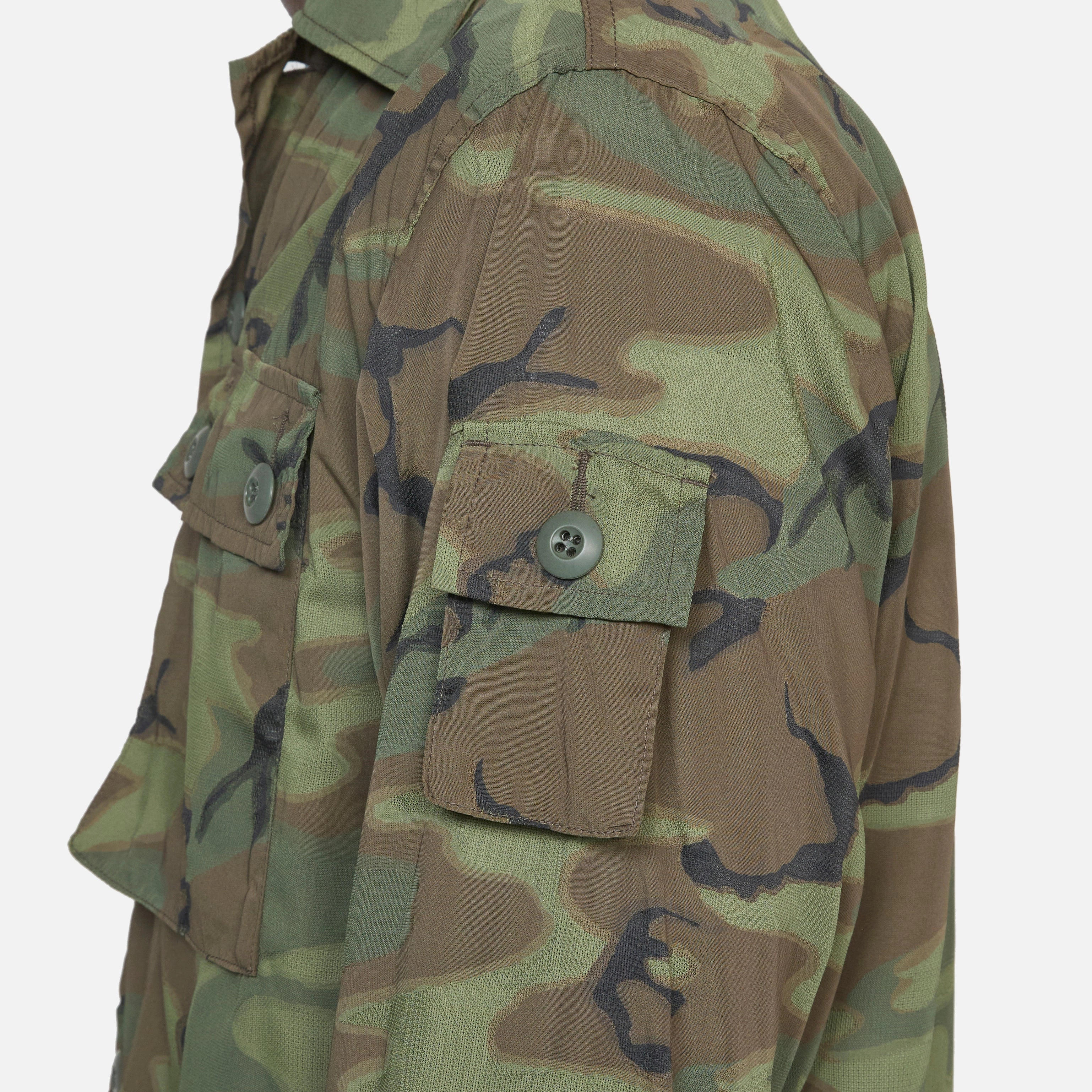 MIL-SHT Mesh Camo Jacquard Mapping Print ERDL Camo