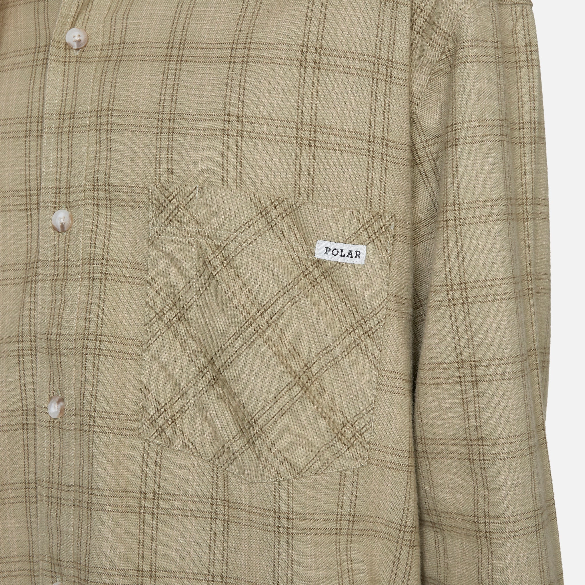 Mitchell Flannel Longsleeve Shirt  Green | Beige