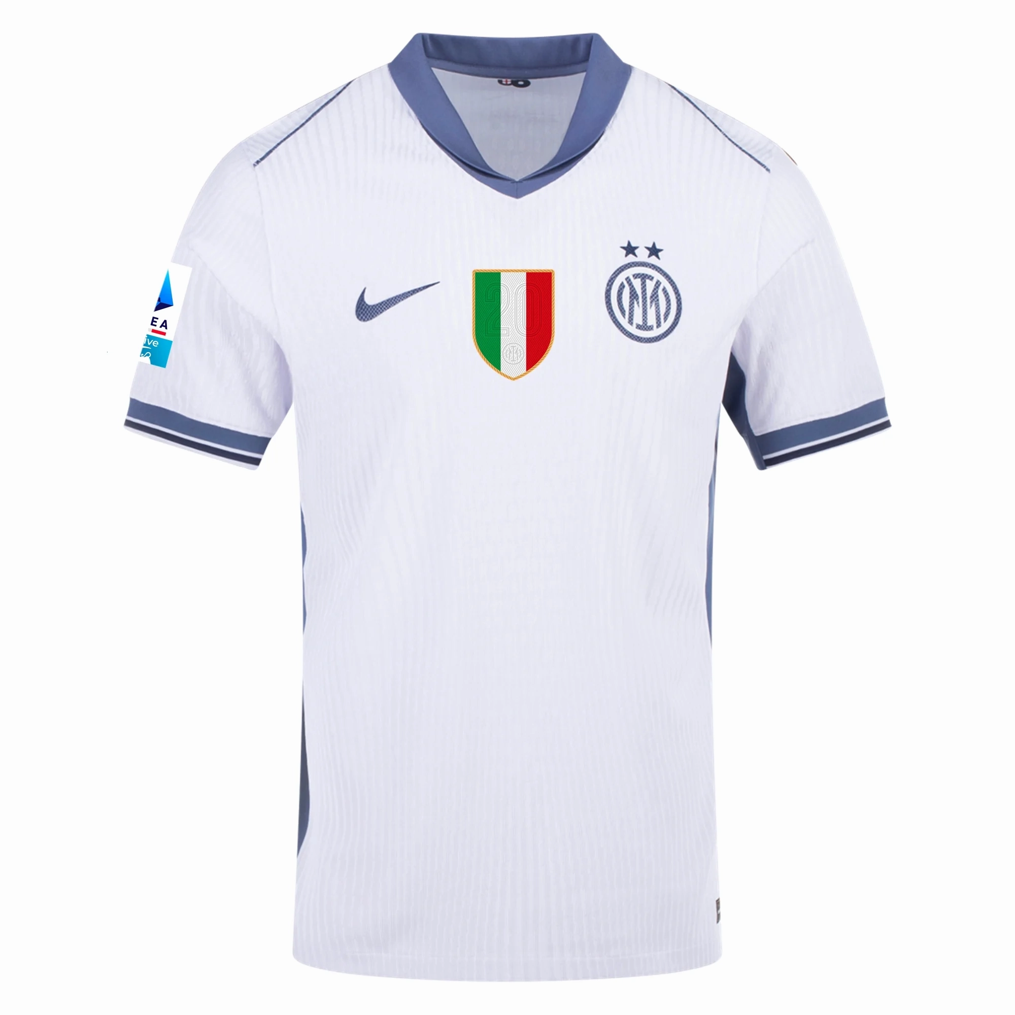 Nike Inter Milan Authentic Mehdi Taremi Away Jersey w/ Serie A   Scudetto Patch 24/25 (White/Silver)