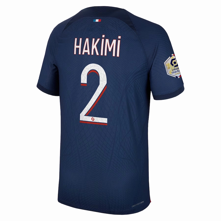 Nike Paris Saint-Germain Authentic Match Achraf Hakimi Home Jersey w/ Ligue 1 Champion Patch 23/24 (Midnight Navy)