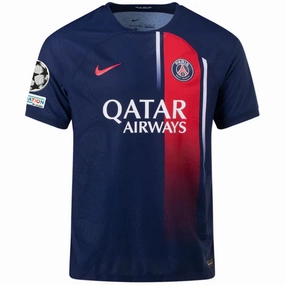 Nike Paris Saint-Germain Authentic Match Home Jersey w/ Champions League Patches 23/24 (Midnight Navy)