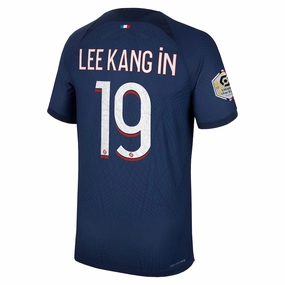 Nike Paris Saint-Germain Authentic Match Lee Kang In Home Jersey w/ Ligue 1 Champion Patch 23/24 (Midnight Navy)