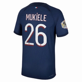 Nike Paris Saint-Germain Authentic Match Mukiele Home Jersey w/ Ligue 1 Champion Patch 23/24 (Midnight Navy)