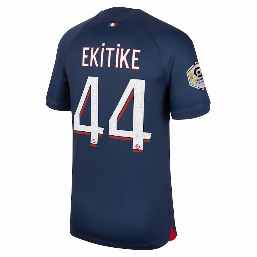 Nike Paris Saint-Germain Hugo Ekitiké Home Jersey w/ Ligue 1 Champions Patch 23/24 (Midnight Navy)