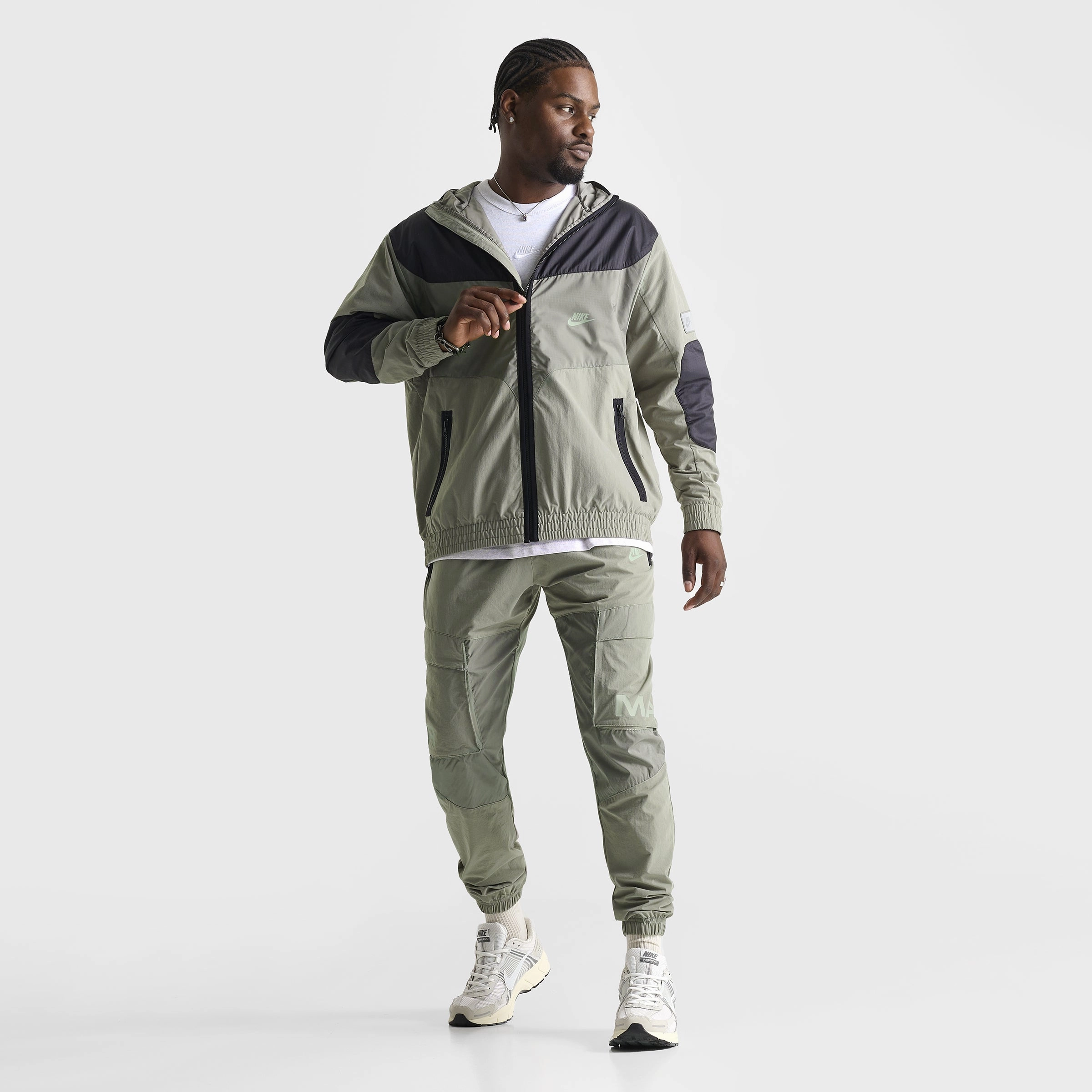 Nike Sportswear Air Max Woven Jacket Dark Stucco / Jade Horizon - Black