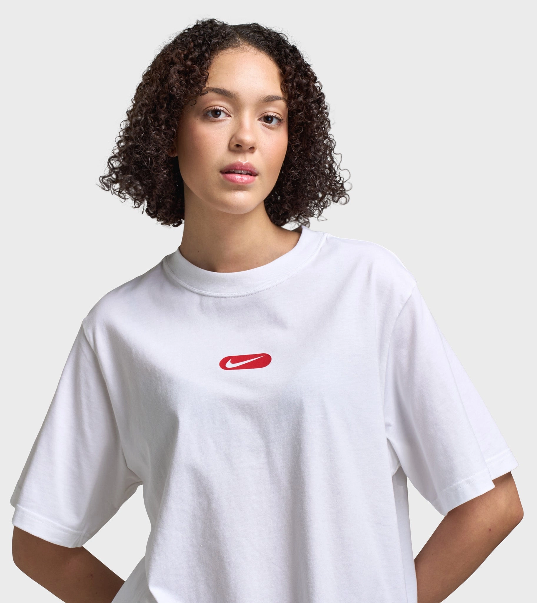 Nike Sportswear Women's Club Swoosh Tee / White