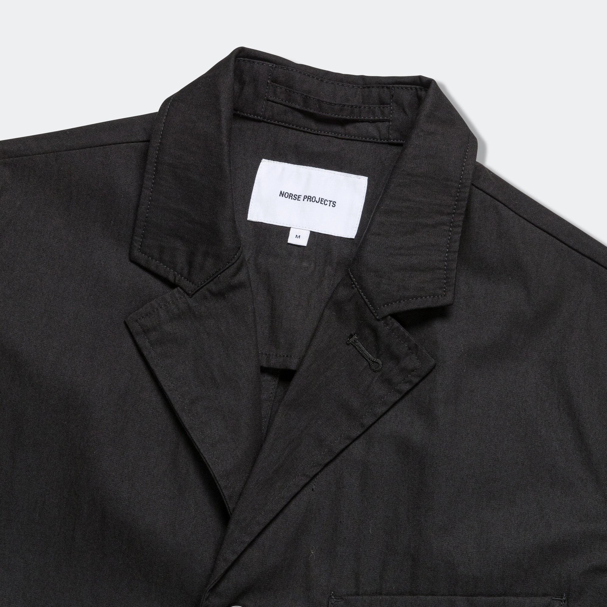 Nilas Fine Broken Twill Work Jacket - Black