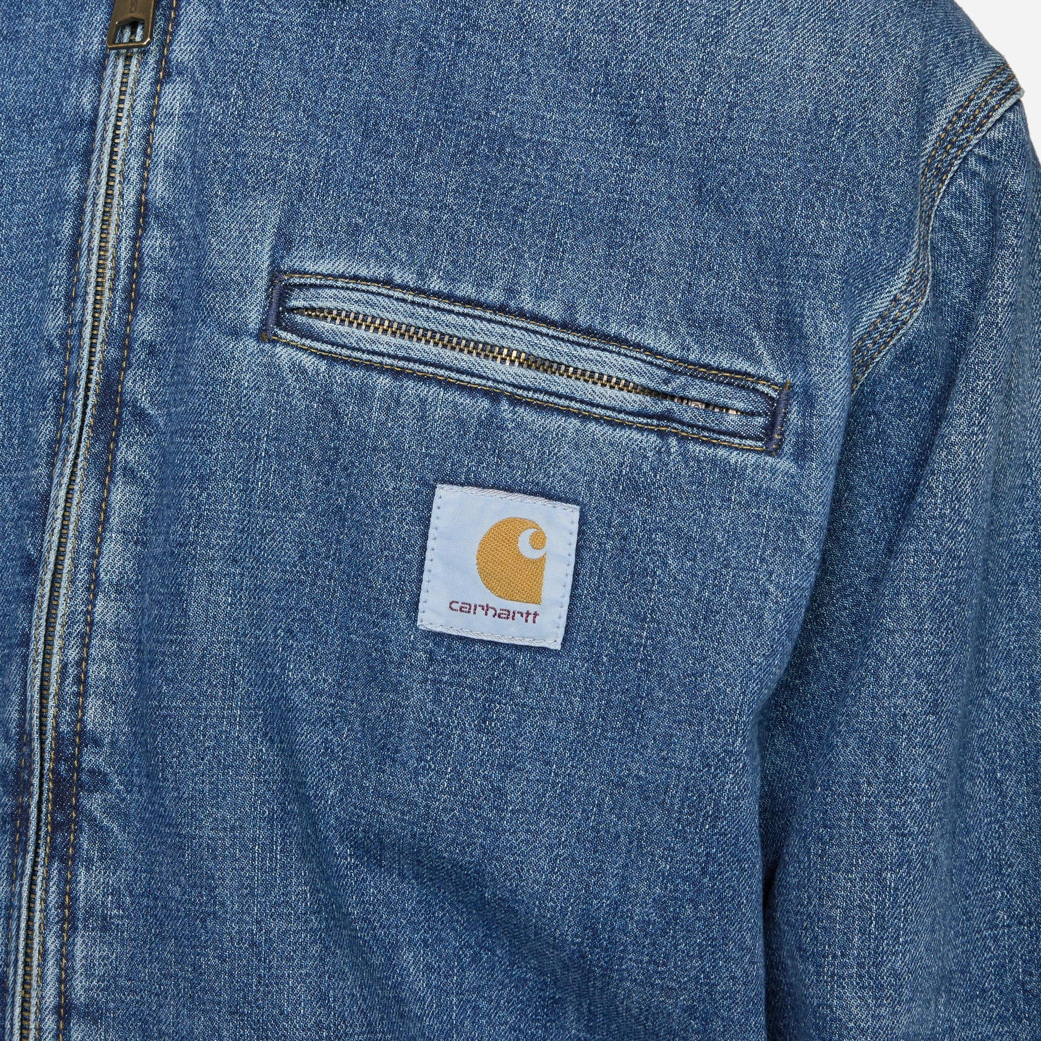 OG Detroit Jacket Blue Dark Used Wash
