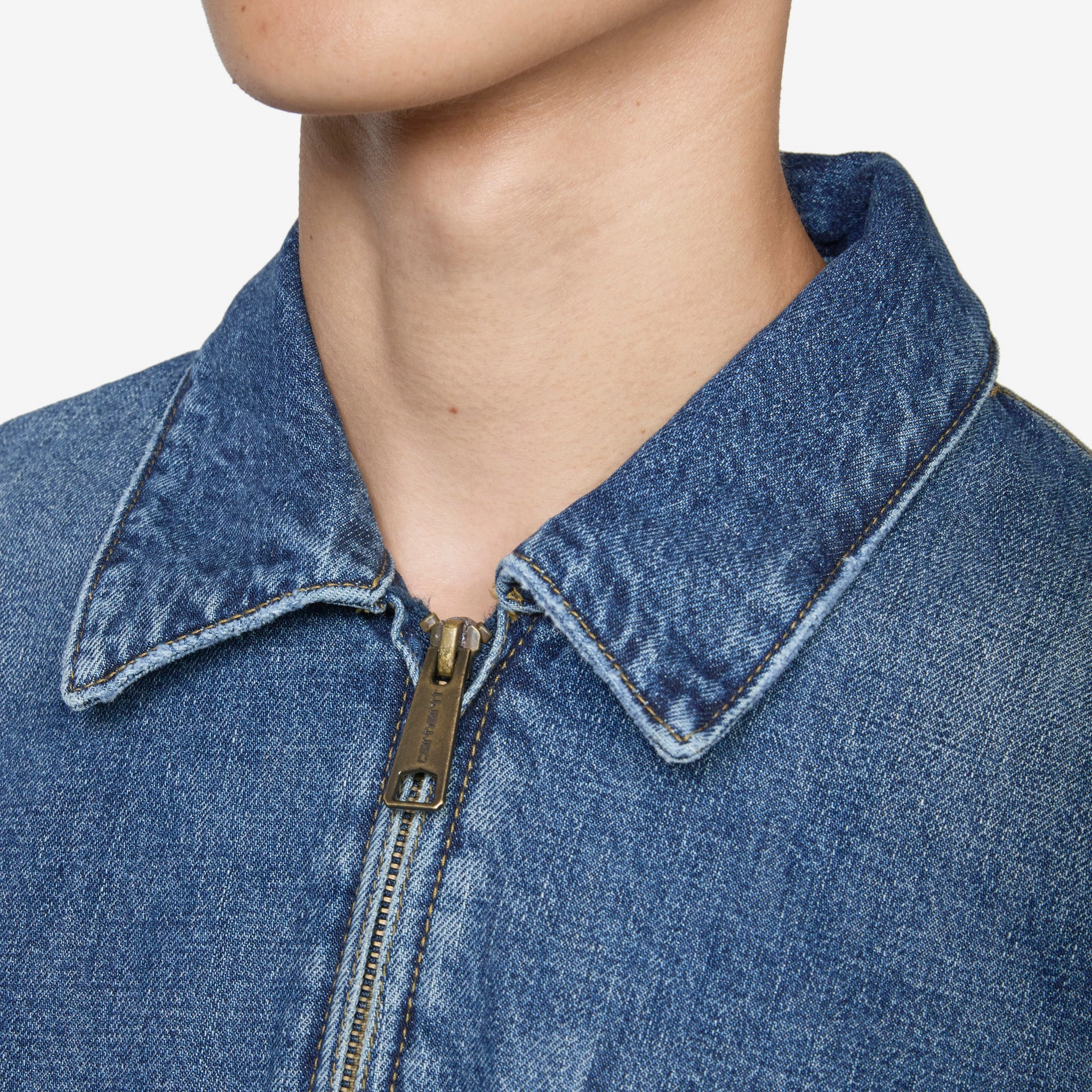 OG Detroit Jacket Blue Dark Used Wash