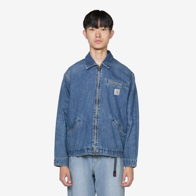 OG Detroit Jacket Blue Dark Used Wash