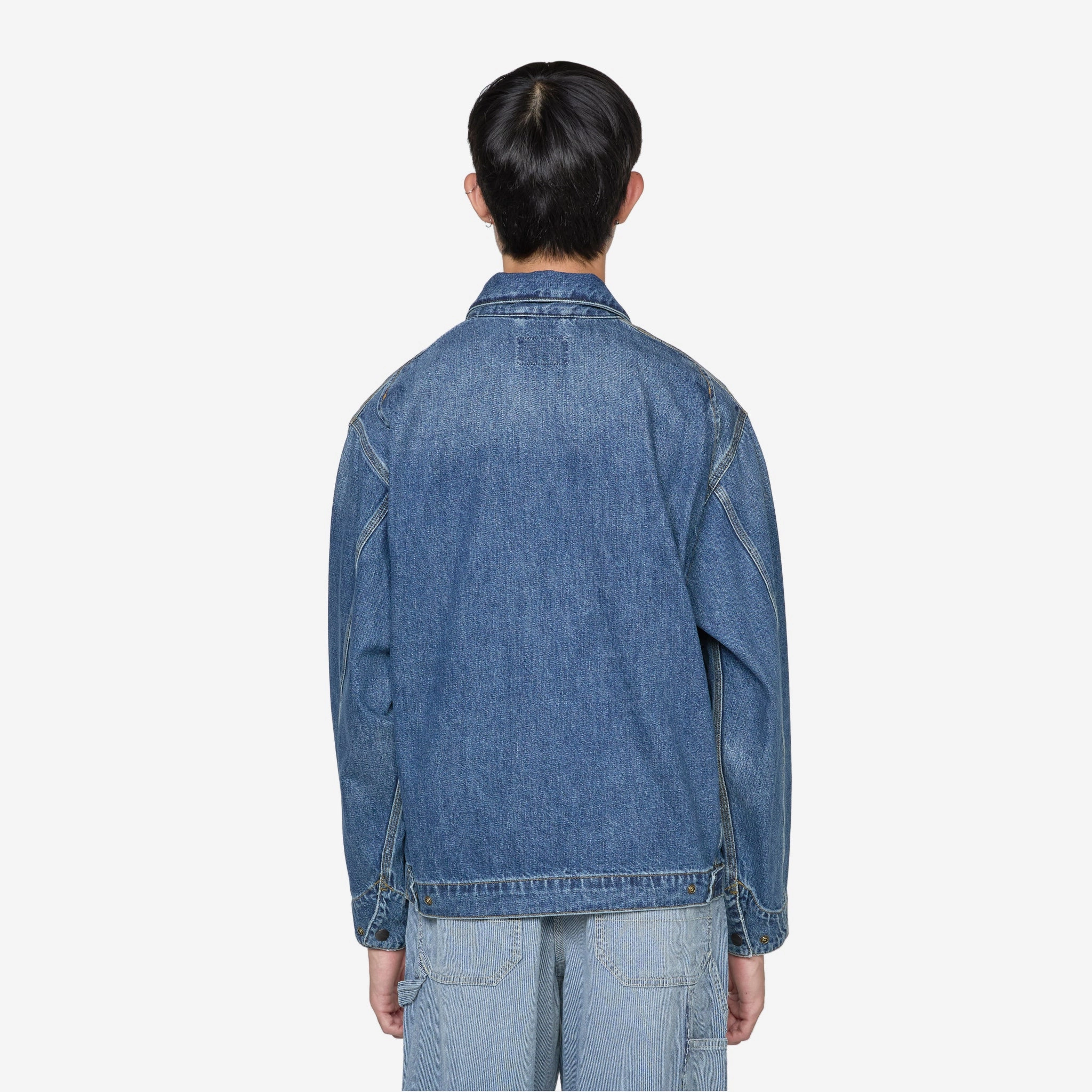 OG Detroit Jacket Blue Dark Used Wash