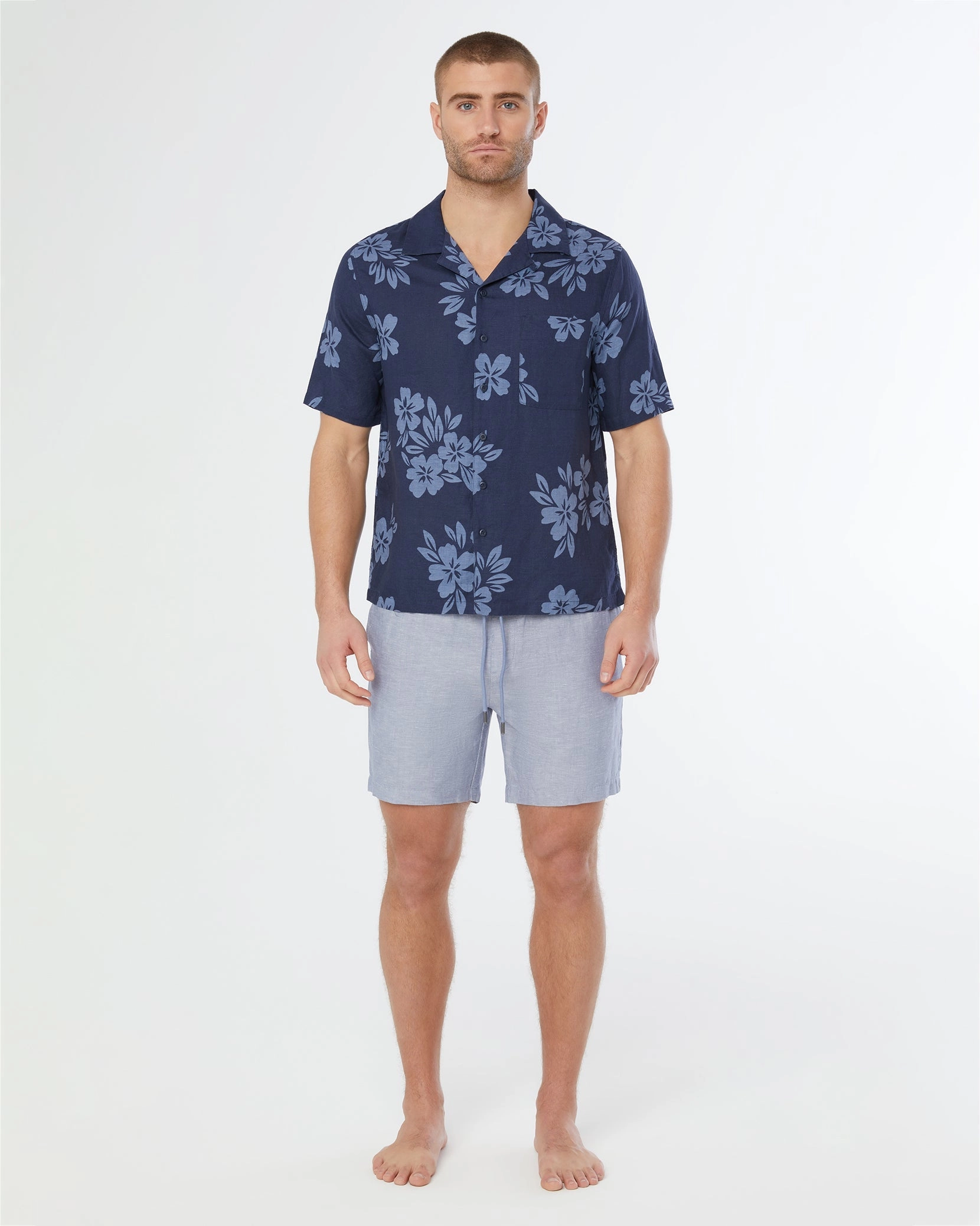 Onia Air Linen Convertible Vacation Shirt