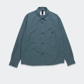 Overall Shirt - Washed Cotton Poplin Mineral Blue