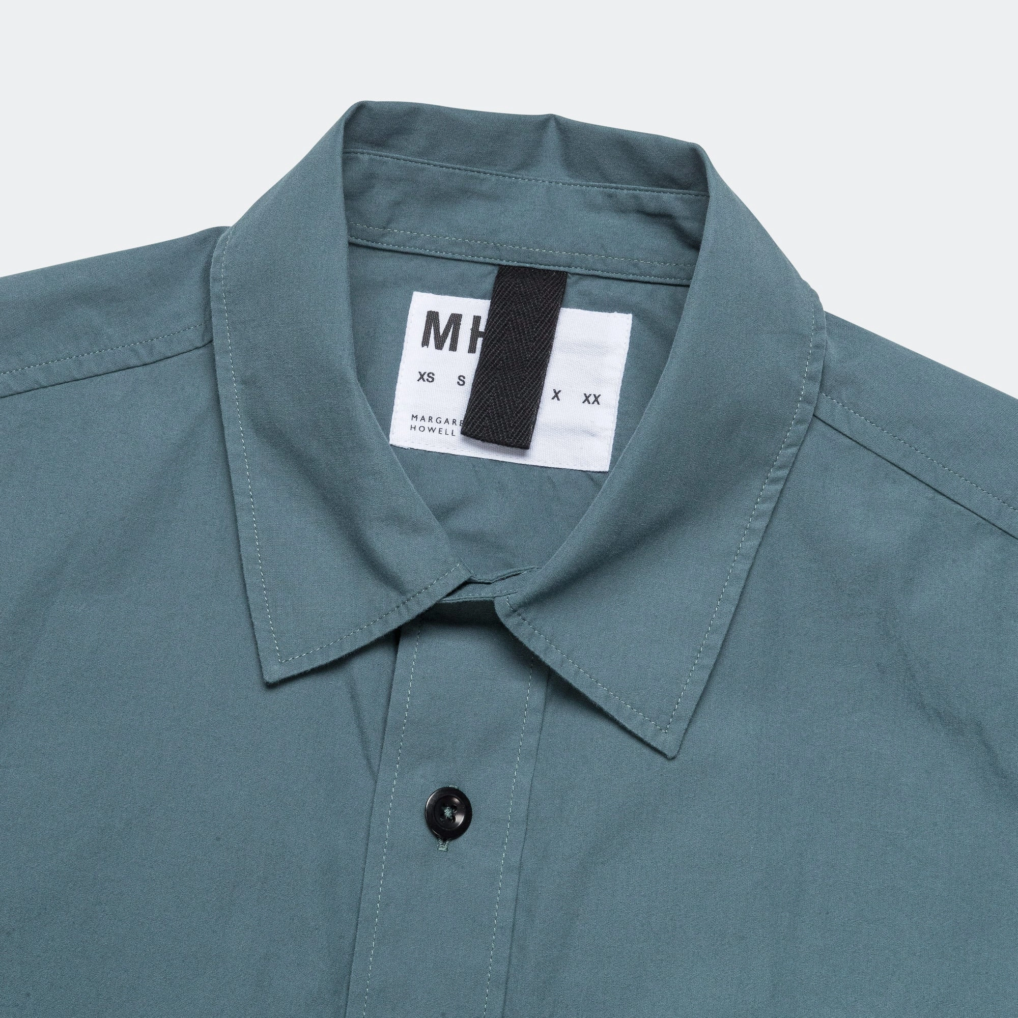 Overall Shirt - Washed Cotton Poplin Mineral Blue