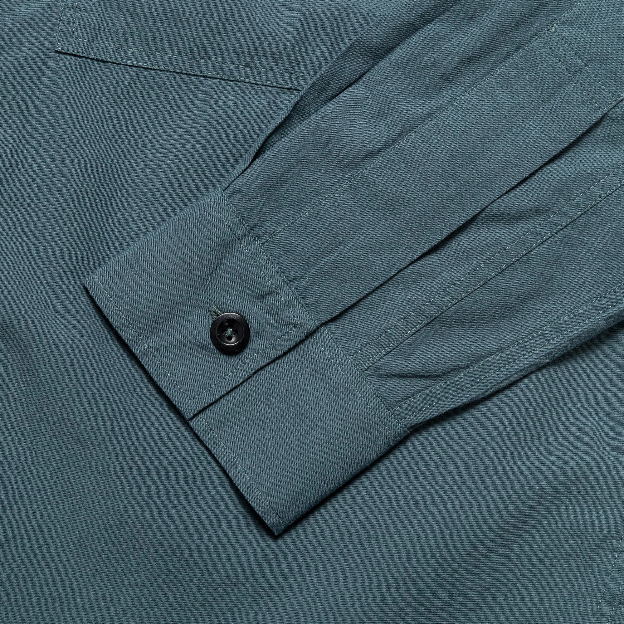Overall Shirt - Washed Cotton Poplin Mineral Blue