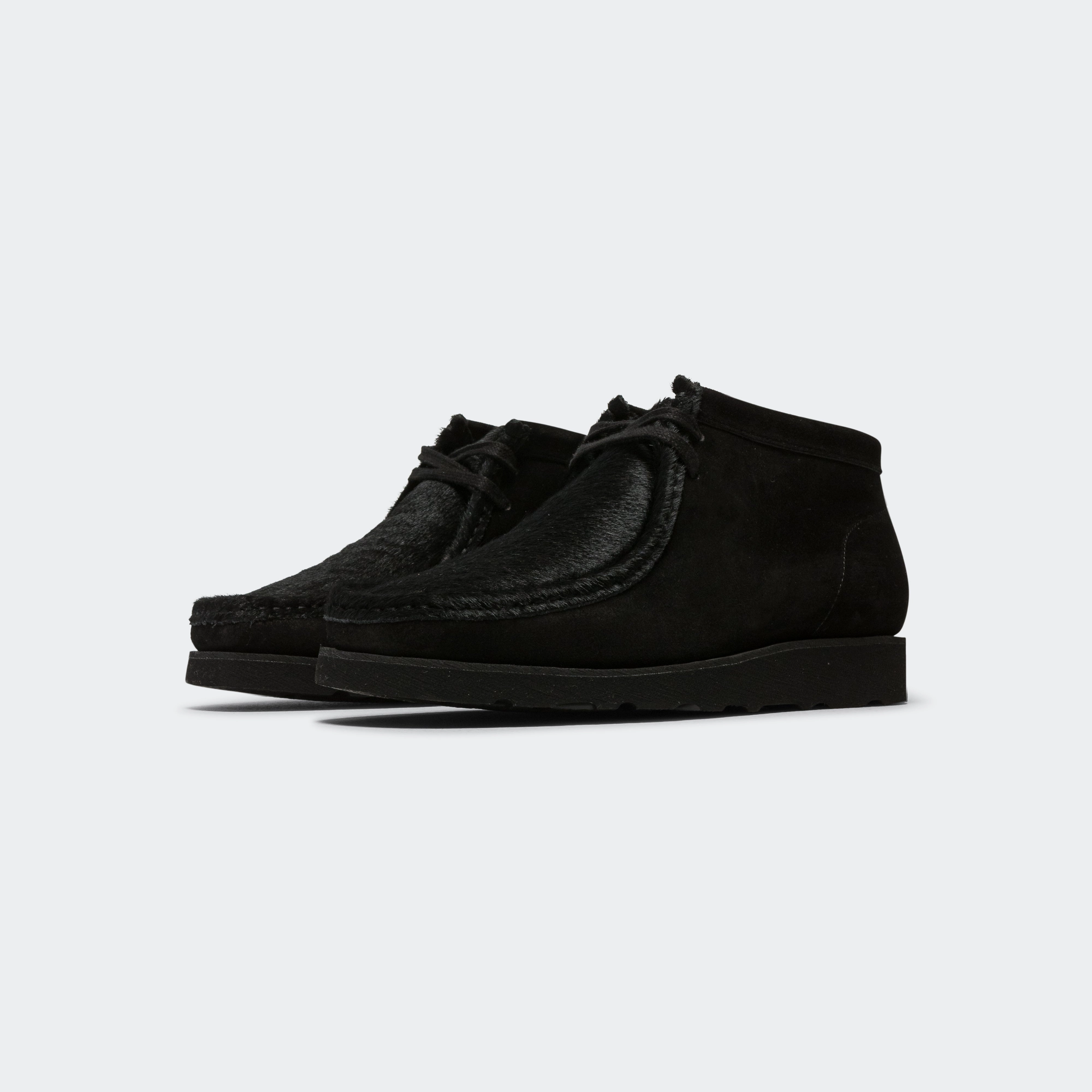 P404 × UP THERE - Black Suede/Black Pony