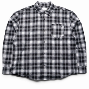 Politics Canyon Flannel Shirt - Black