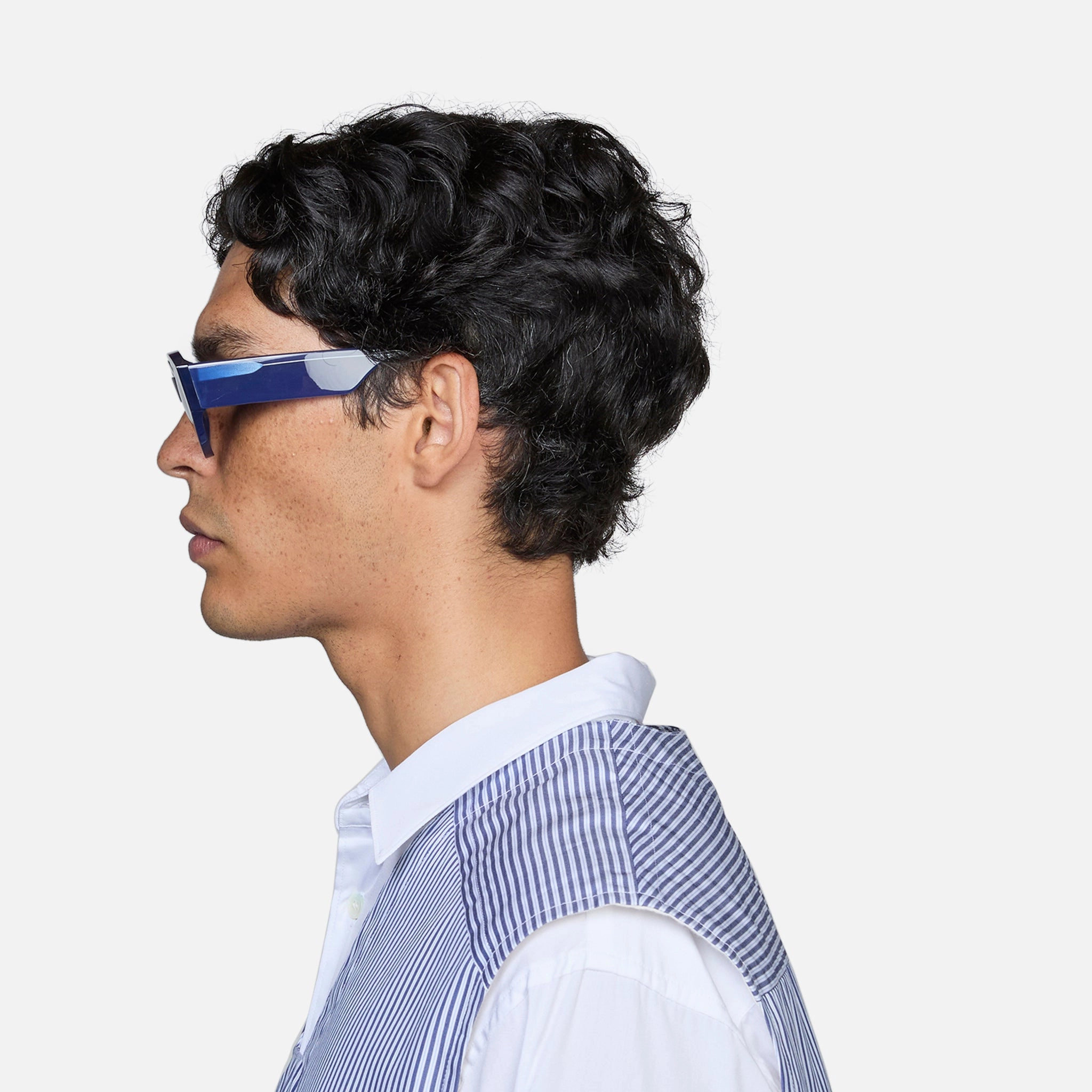 Polly Blue | Grey Solid Lens