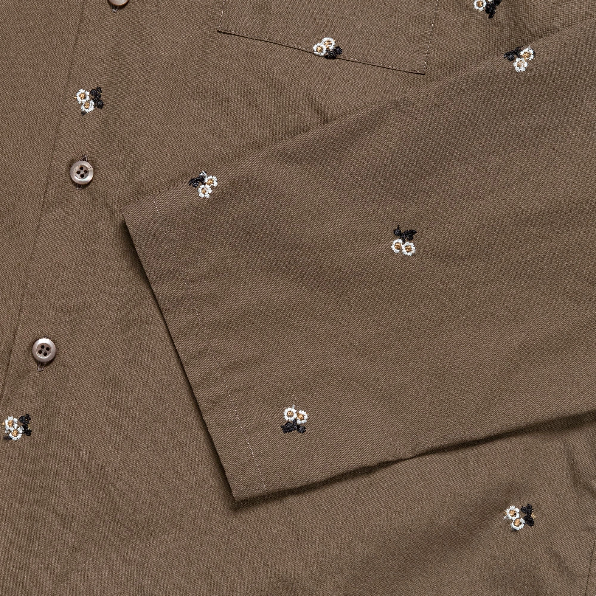 Popeline Shirt - Castoro Flowers