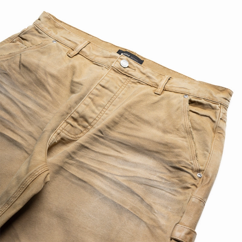Purple Brand Bentonite Snap Carpenter Pants - Khaki