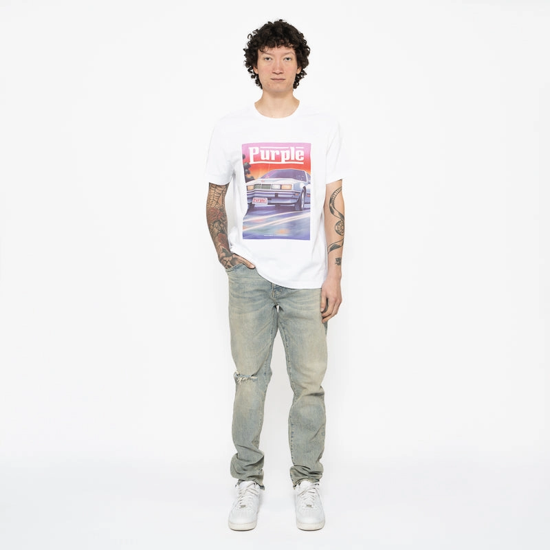 Purple Brand Low Rise Skinny Leg Venice Sunbleached Jean - Light Indigo