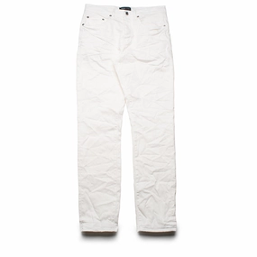 Purple Brand Mid Rise Slim Straight Leg Supernova Straight Jean - White