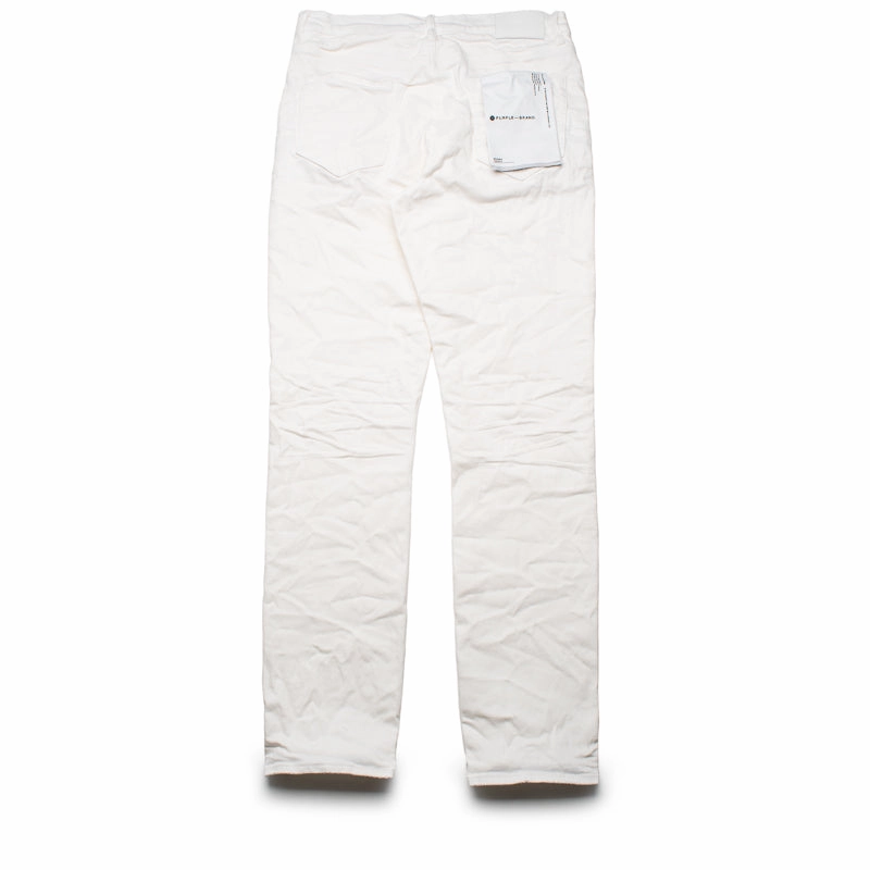 Purple Brand Mid Rise Slim Straight Leg Supernova Straight Jean - White