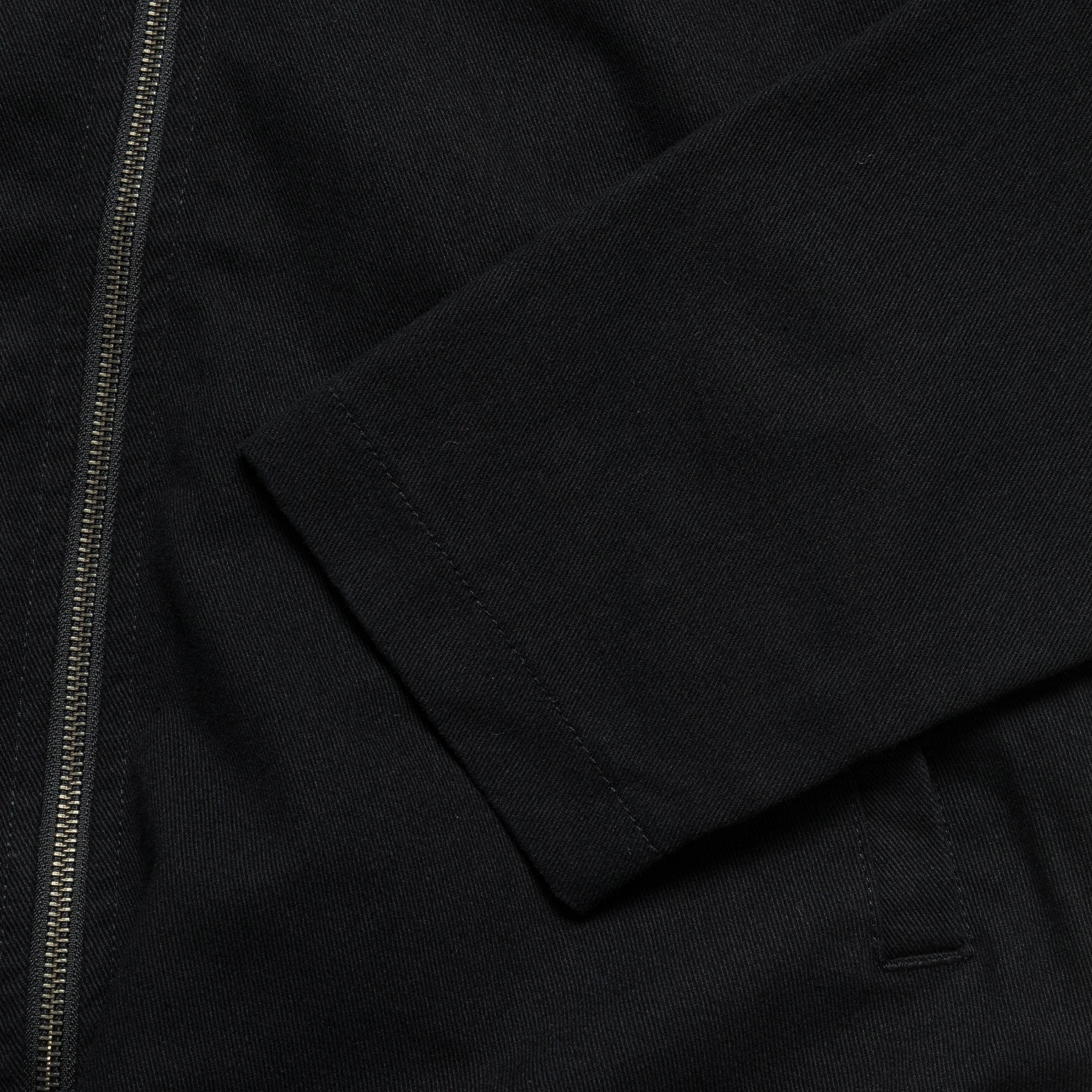 Raglan Hooded Zip Jacket - Black