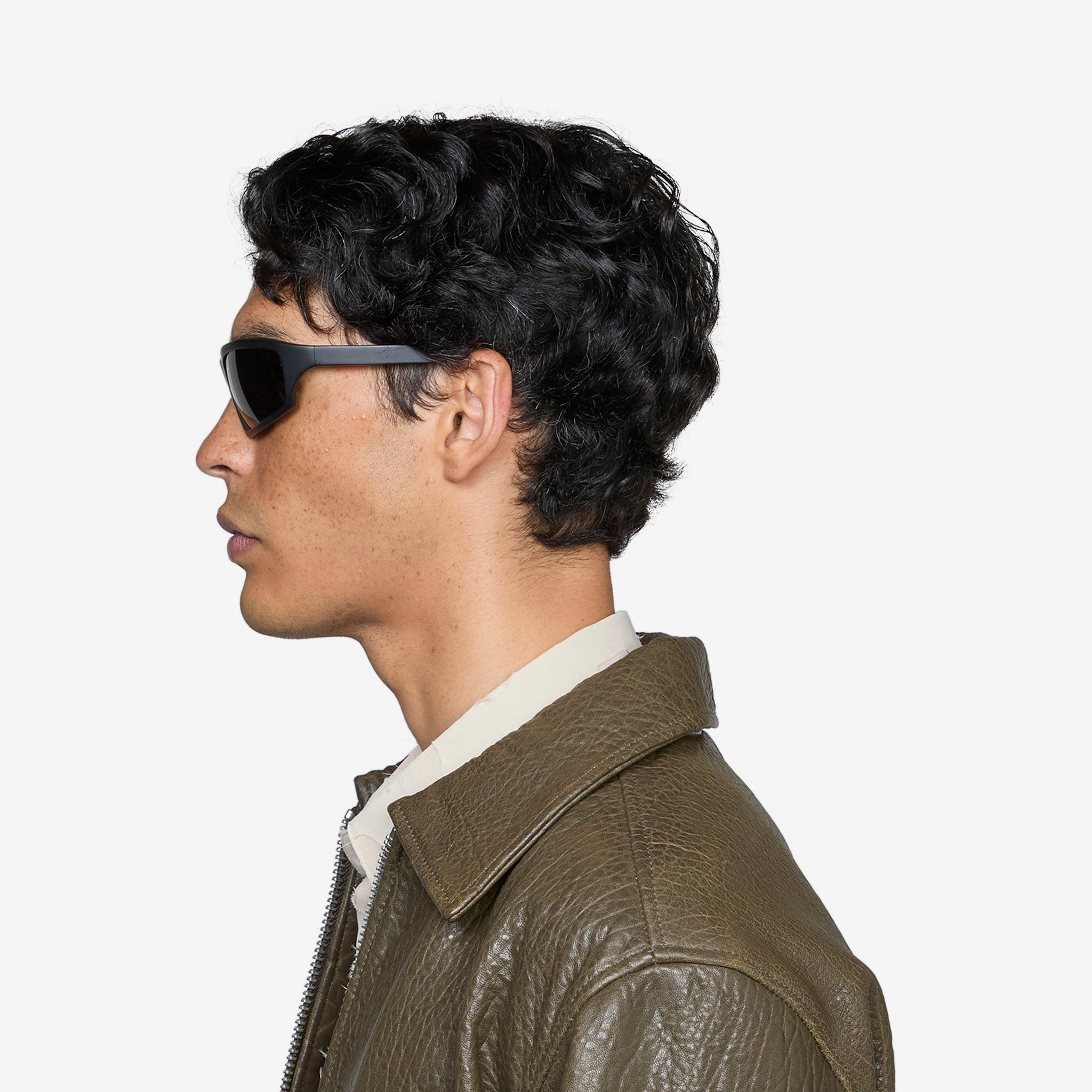 Raven Matte Black | Green Solid Polarised Lens