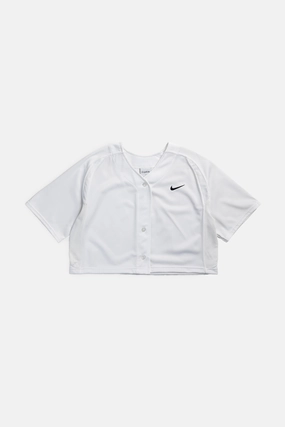 Rework Crop Nike Baseball Jersey - L
