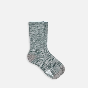 Ribbed Crew Socks Green