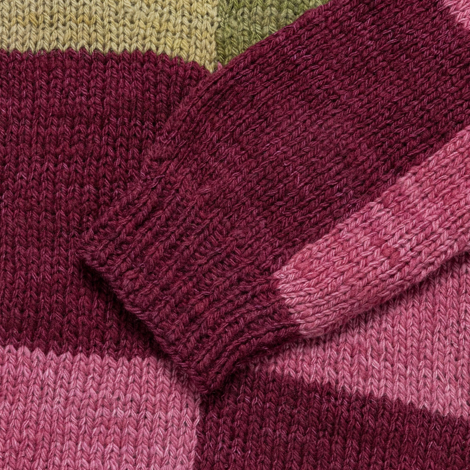 Rugby Knit - Mint/Multi Patchwork Large