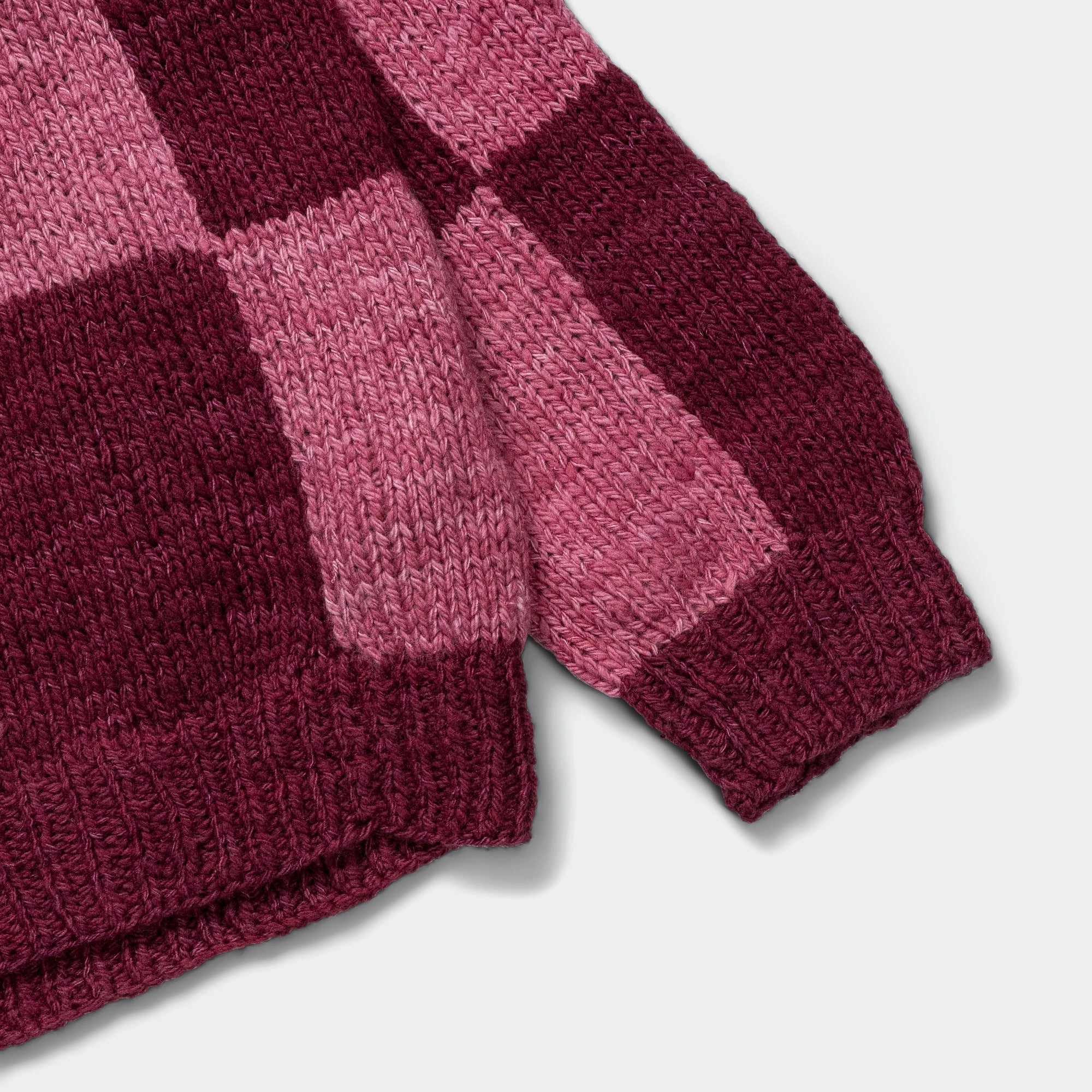 Rugby Knit - Mint/Multi Patchwork Large