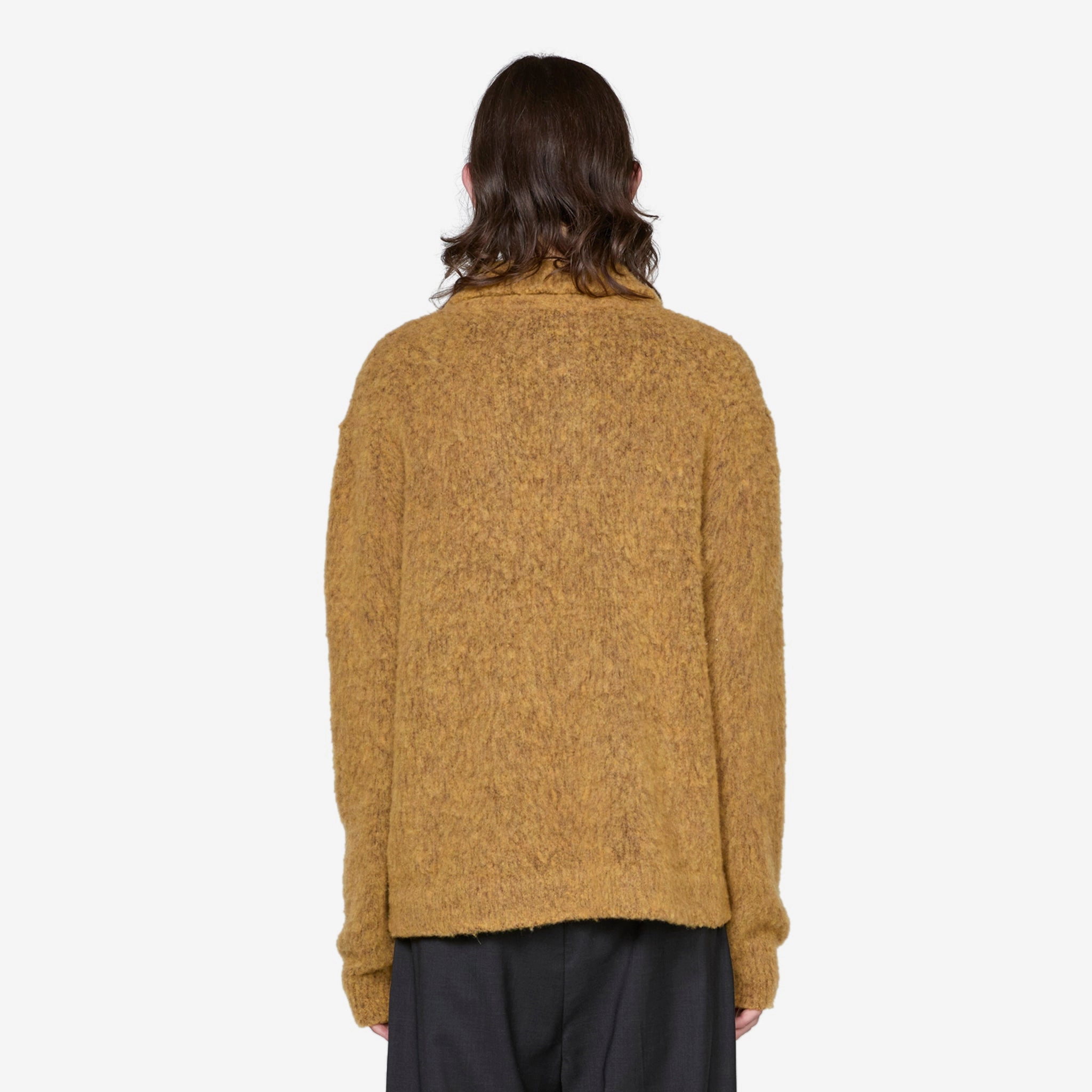 Sechura Zip Polo Mustard Melange