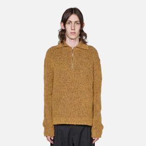 Sechura Zip Polo Mustard Melange