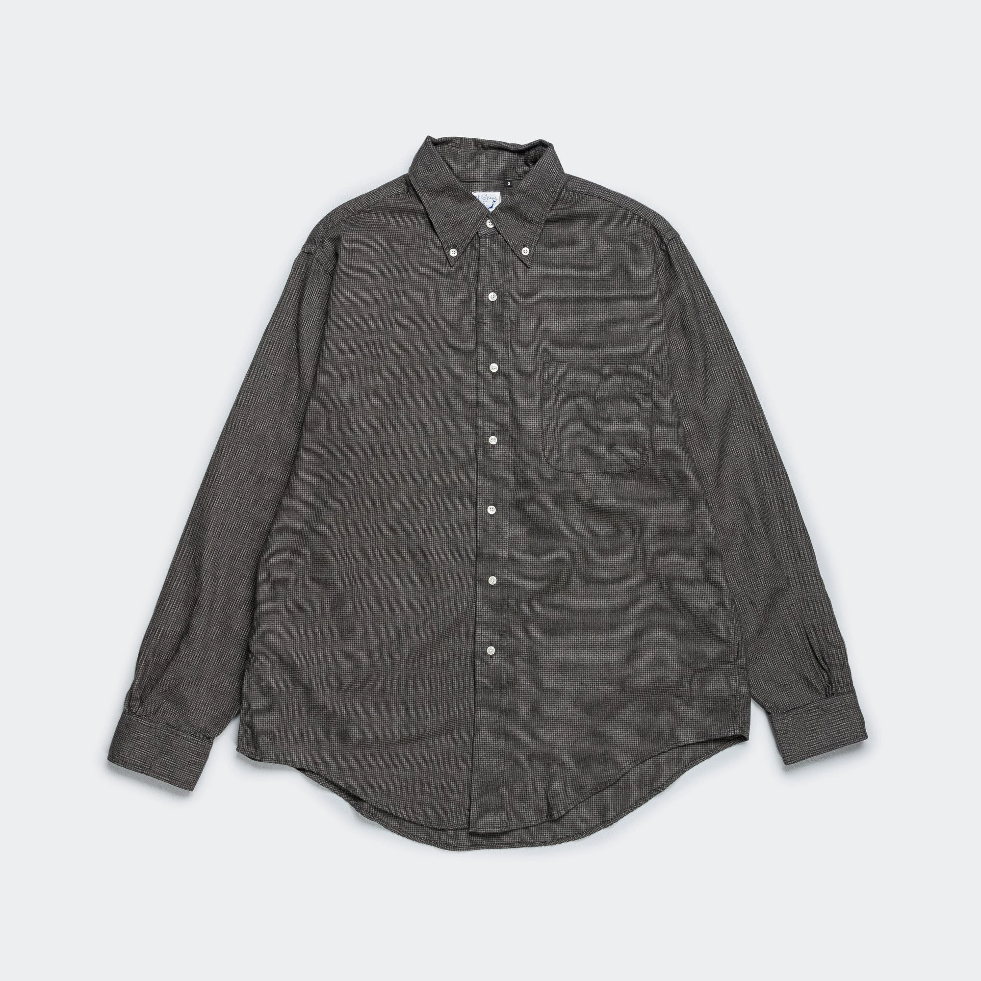 Standard Button Down Shirt - Charcoal Grey