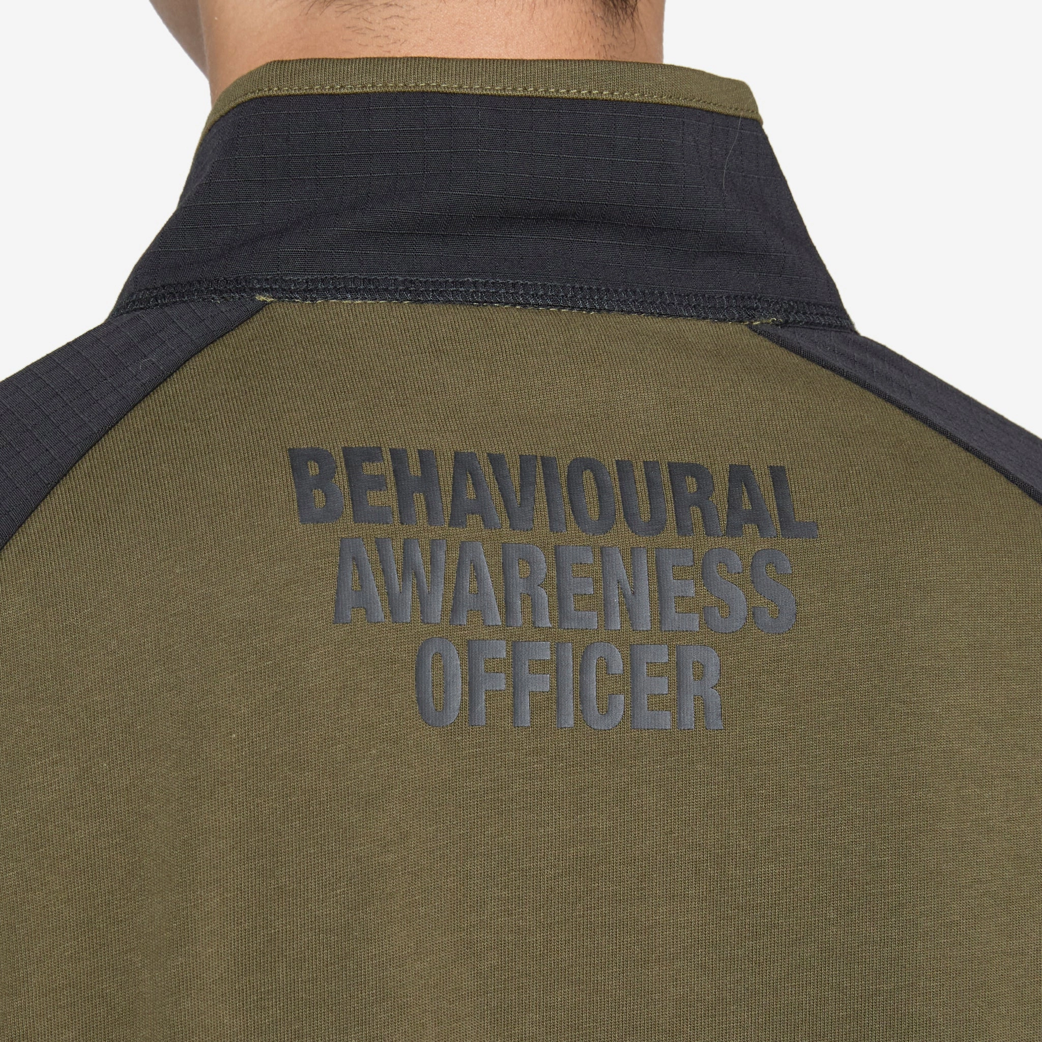 Tactical Half Zip Black Army Green
