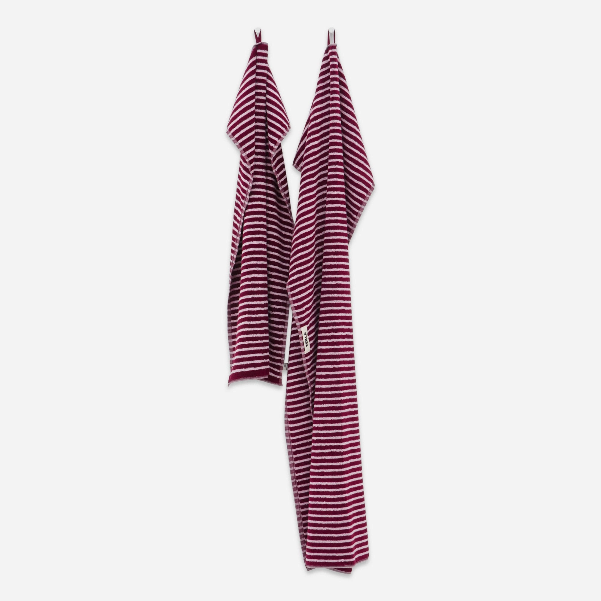 Terry Towel Red and Rose