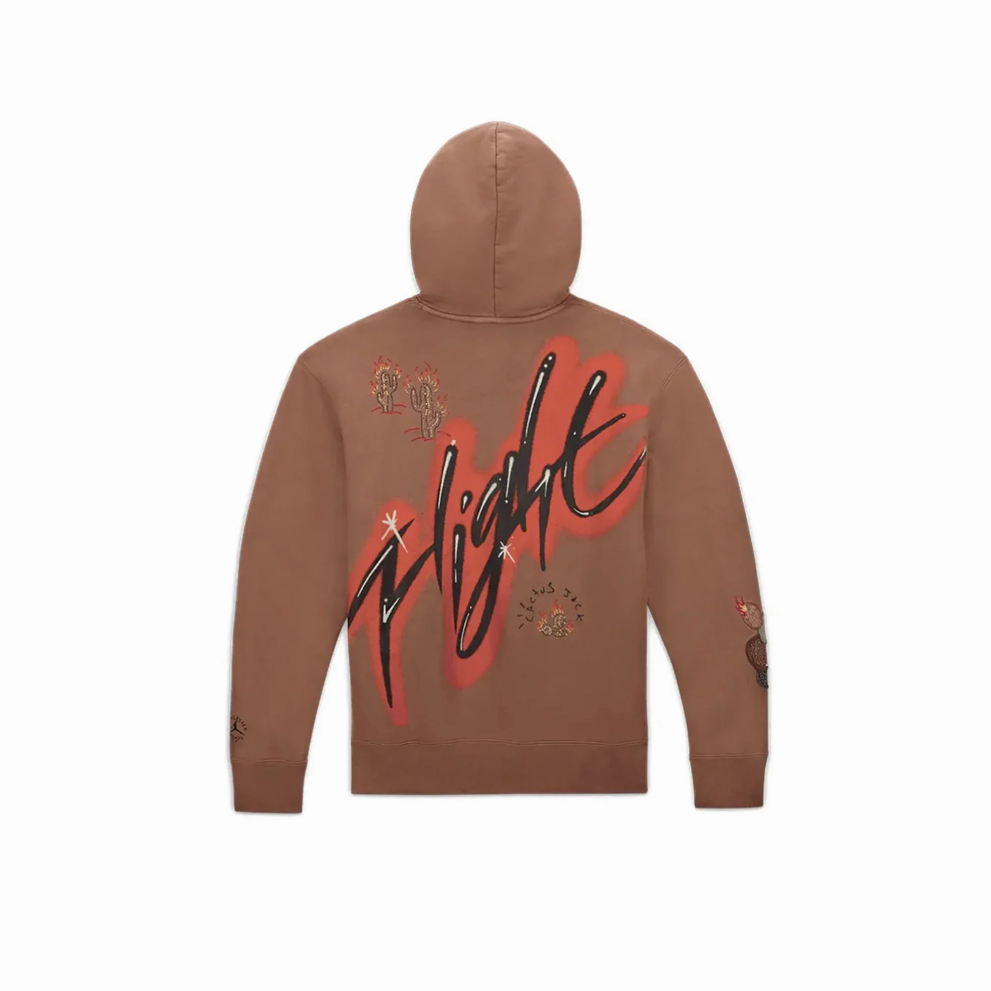Travis Scott x Jordan Flight Graphic Hoodie Archaeo Brown