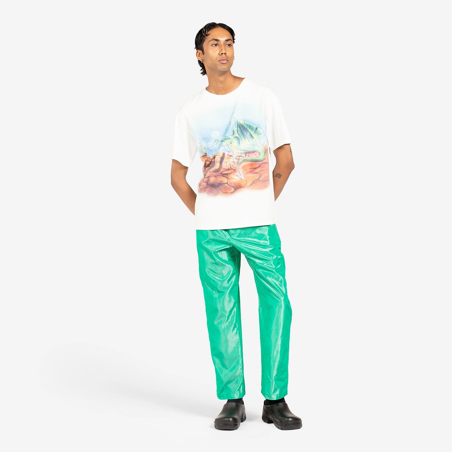 Unisex Taffetas Pant Green