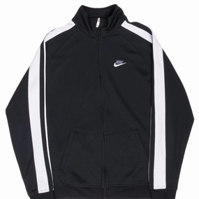 VINTAGE NIKE CLASSIC BLACK TRACK JACKET 2000S XL