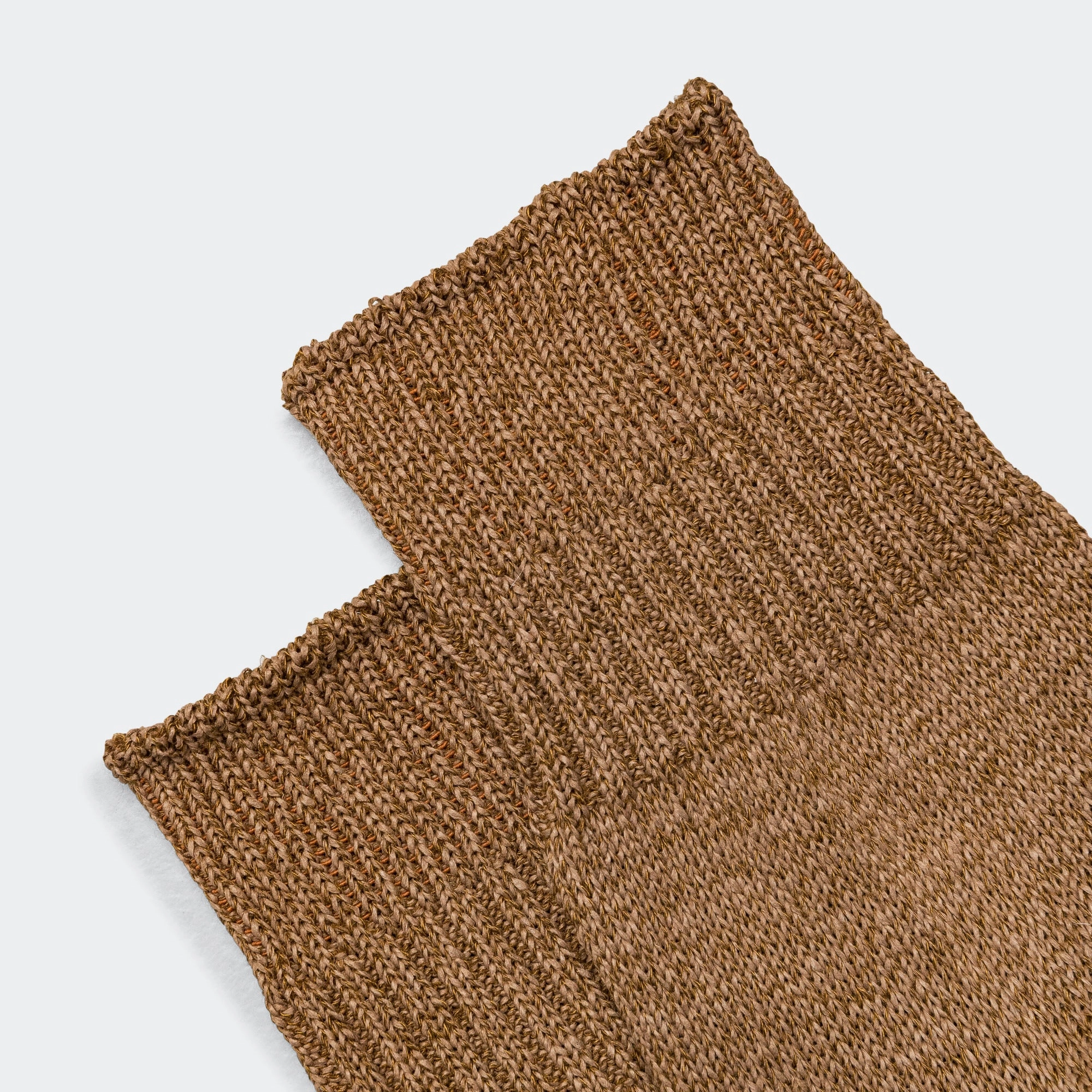 WASHI Short Rib Socks - Brown